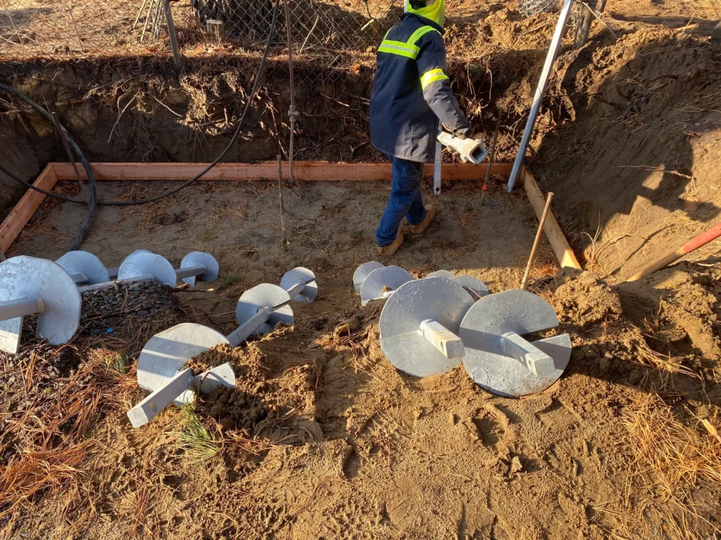 Helical Pier Installation