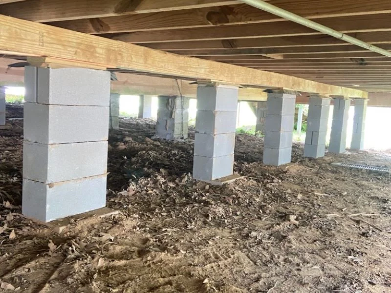 Pier and Beam or Block and Base Foundation Repair